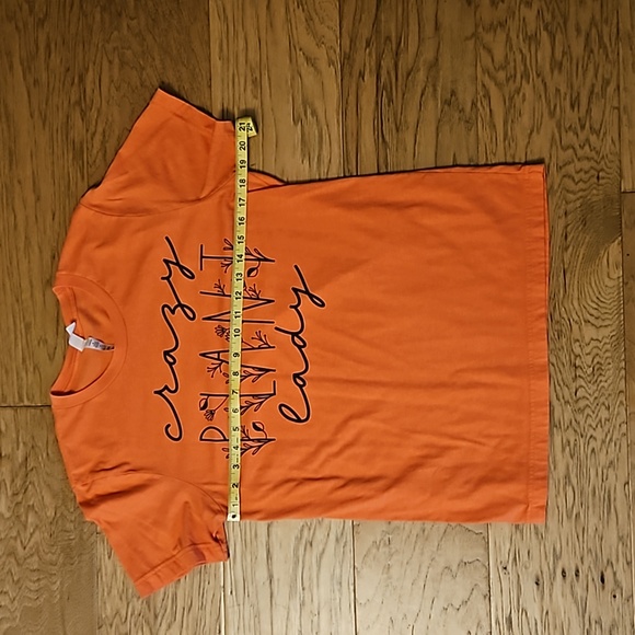 Orange Crazy Plant Lady T-shirt Tee Medium Bella Canvas Funny Cozy Women's - Picture 6 of 7